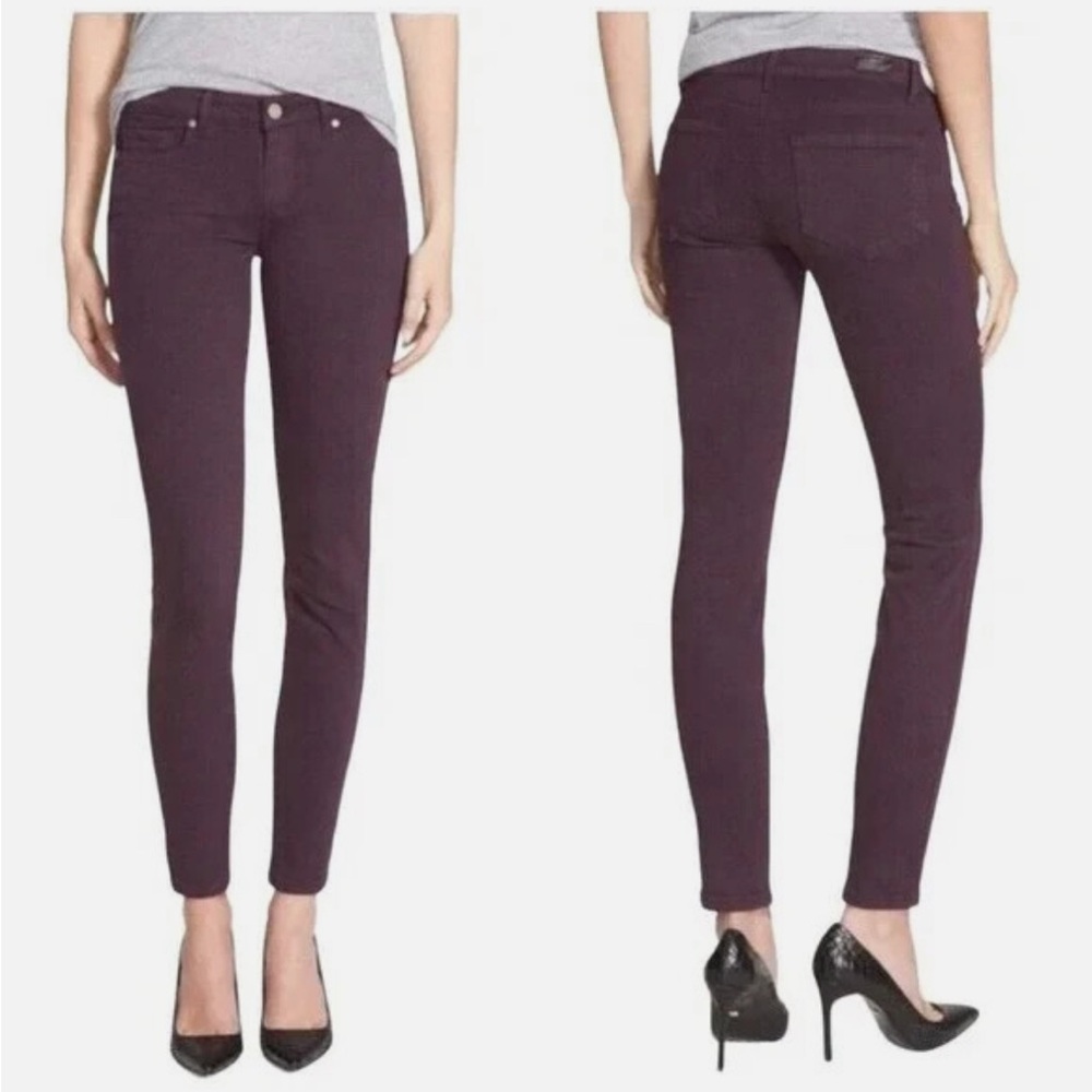 PAIGE Purple Skinny Jeans Full-Length Denim